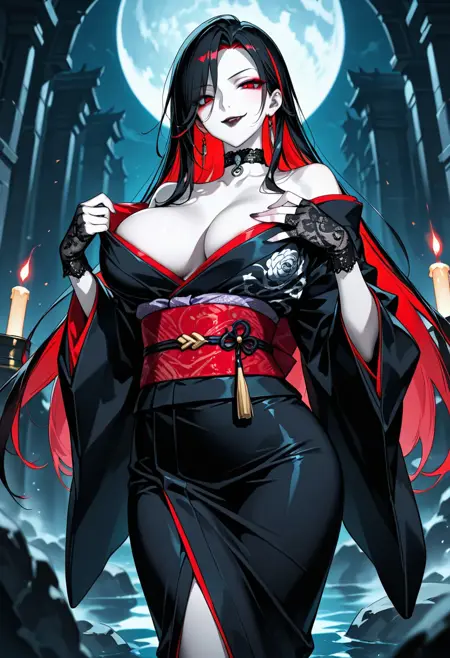 Alkan_AI Gothic Kimono