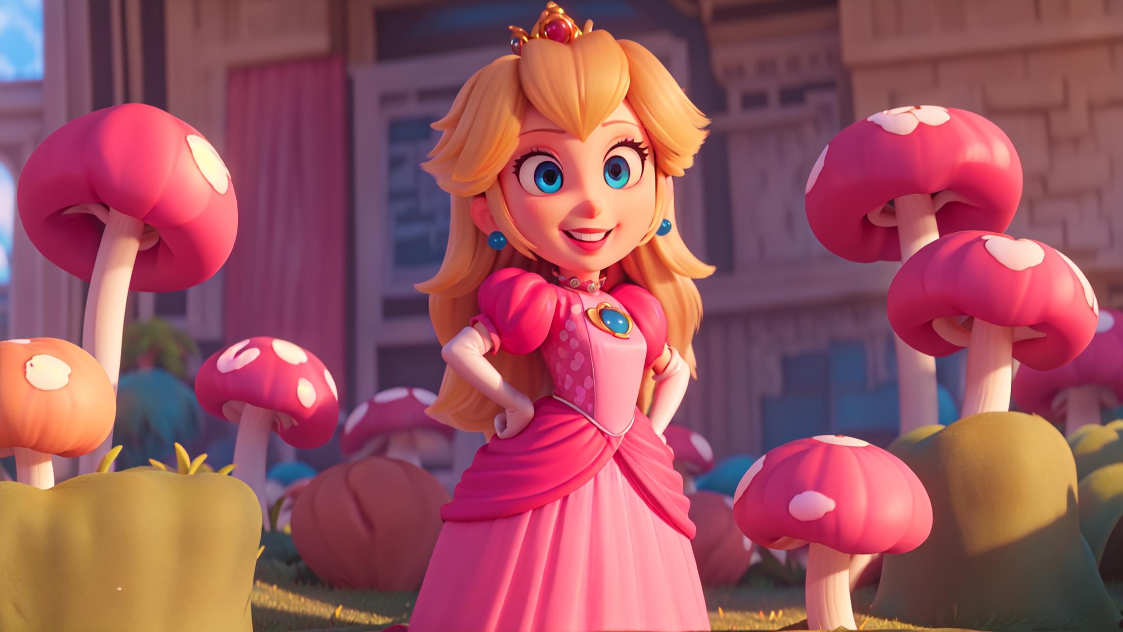 princess peach - The Super Mario Bros. Movie - movie like image by marusame