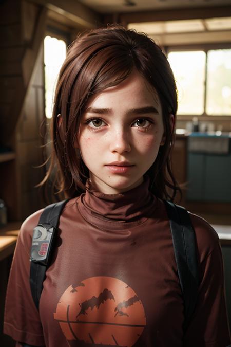 A stunning and intricate full color portrait of zaraZof1, 13 year old girl, wearing a brown turtleneck or t-shirt, epic character composition, alessio albi, nina masic, sharp focus, natural lighting, subsurface dispersion, f2, 35mm,