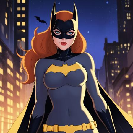 anime artwork of  <lora:Anime_Batgirl:1>
Batgirl a naked breasts cartoon of a woman in a batman costume In Gotham City Universe, anime style, key visual, vibrant, studio anime,  highly detailed