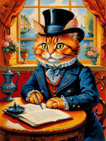 style of Louis Wain