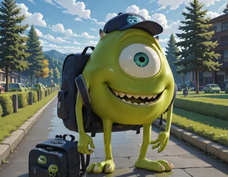 mike wazowski - Monsters Inc ( Illustrious )