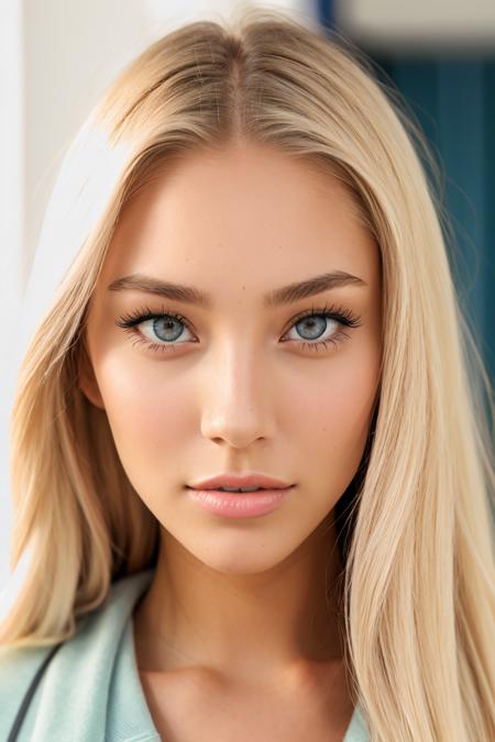 DV_Smorrebrod_Vicious, (skinny, slim, petite:1.3), long blonde hair, modern photo, sweater, (35mm, F/2.8) Photo Focus, DOF, Aperture, insanely detailed and intricate, character, hypermaximalist, beautiful, revealing, appealing, attractive, amative, hyper realistic, super detailed, beautiful girl, ((detailed eyes)), long eyelashes, (glossy lips), beautiful girl in the snow