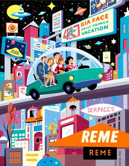 REME's Mid-Century Modern Illustration Style V1