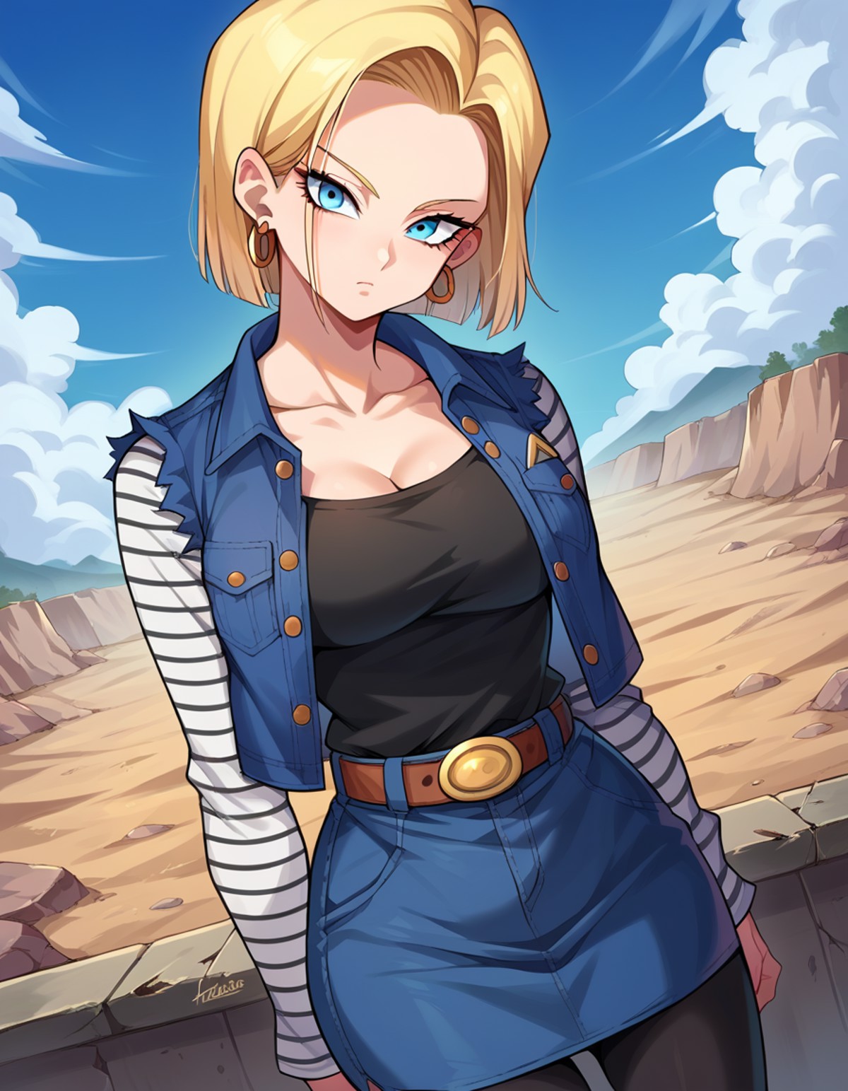 score_9, score_8_up, score_7_up, source_anime,
android18, <lora:android-18-ponyxl-lora-nochekaiser:1>,
android 18, blonde ...