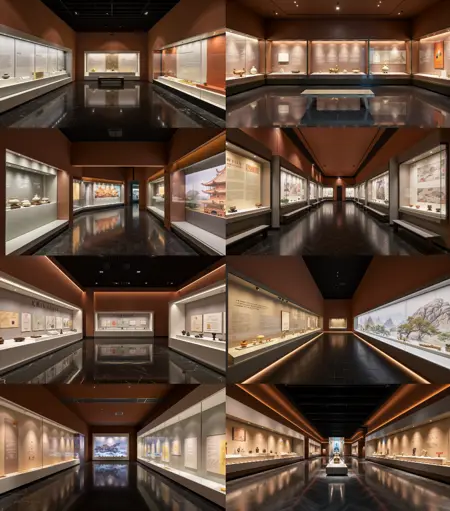 Museum interior - traditional museum / 传统博物馆