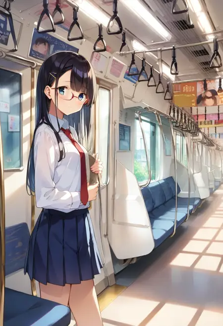 JR East E233-1000 series train interior / PONY