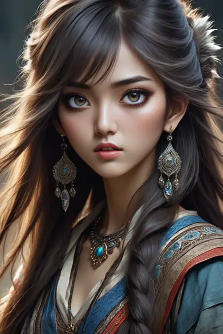 korean large-eyed girl LORA XL