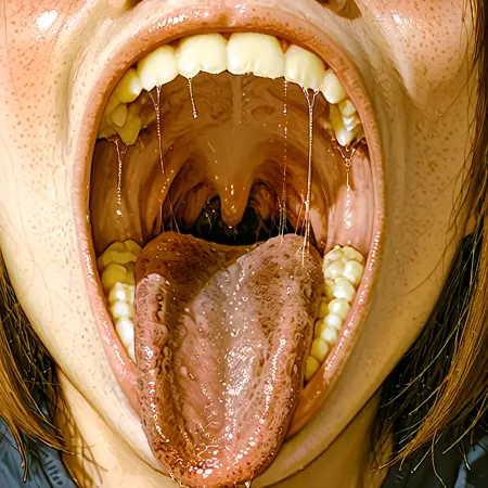 Girl Throat Mouth Tongue