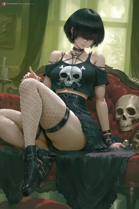 Annora | Goth girl | Pony XL & SD 1.5