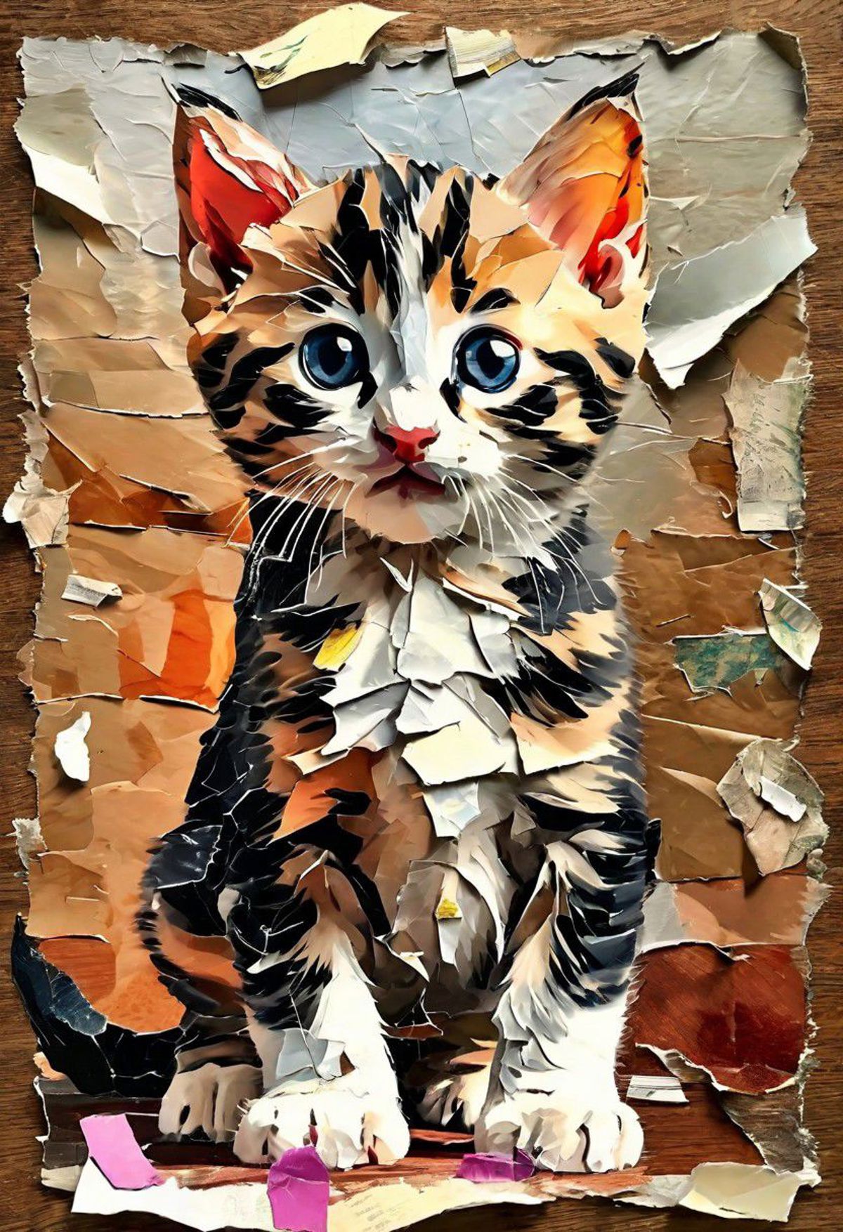 Torn Paper Collage Style - SDXL image by AIArtsChannel