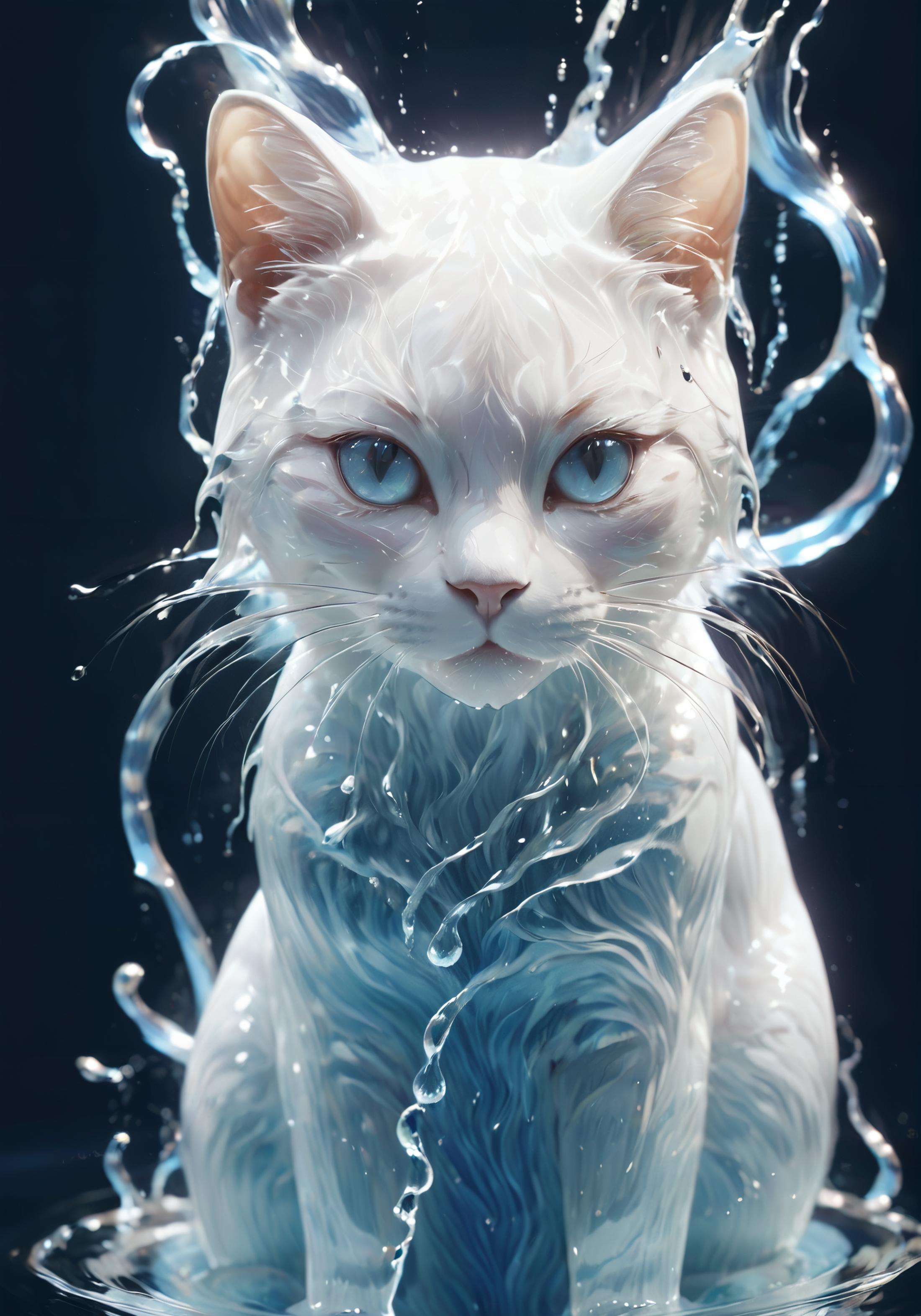 Water Elemental-Effects  水元素-[SDXL白棱Lora] image by Shan_bailing