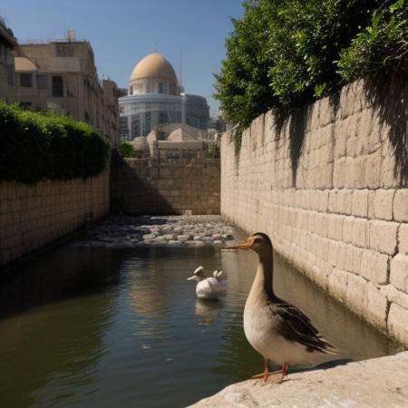 ducks in Jerusalem