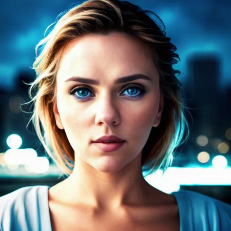 Picture, best quality, a woman in the city at night, blue sky with clouds, portrait photo of beautiful SJ<lora:SJ:1.0>, looking at viewer, perfect face, perfect eyes, sharp focus, Intricate, High Detail, dramatic, photorealistic,