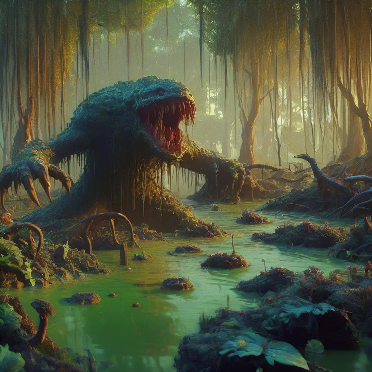 swamp monster SDXL image by Shivae