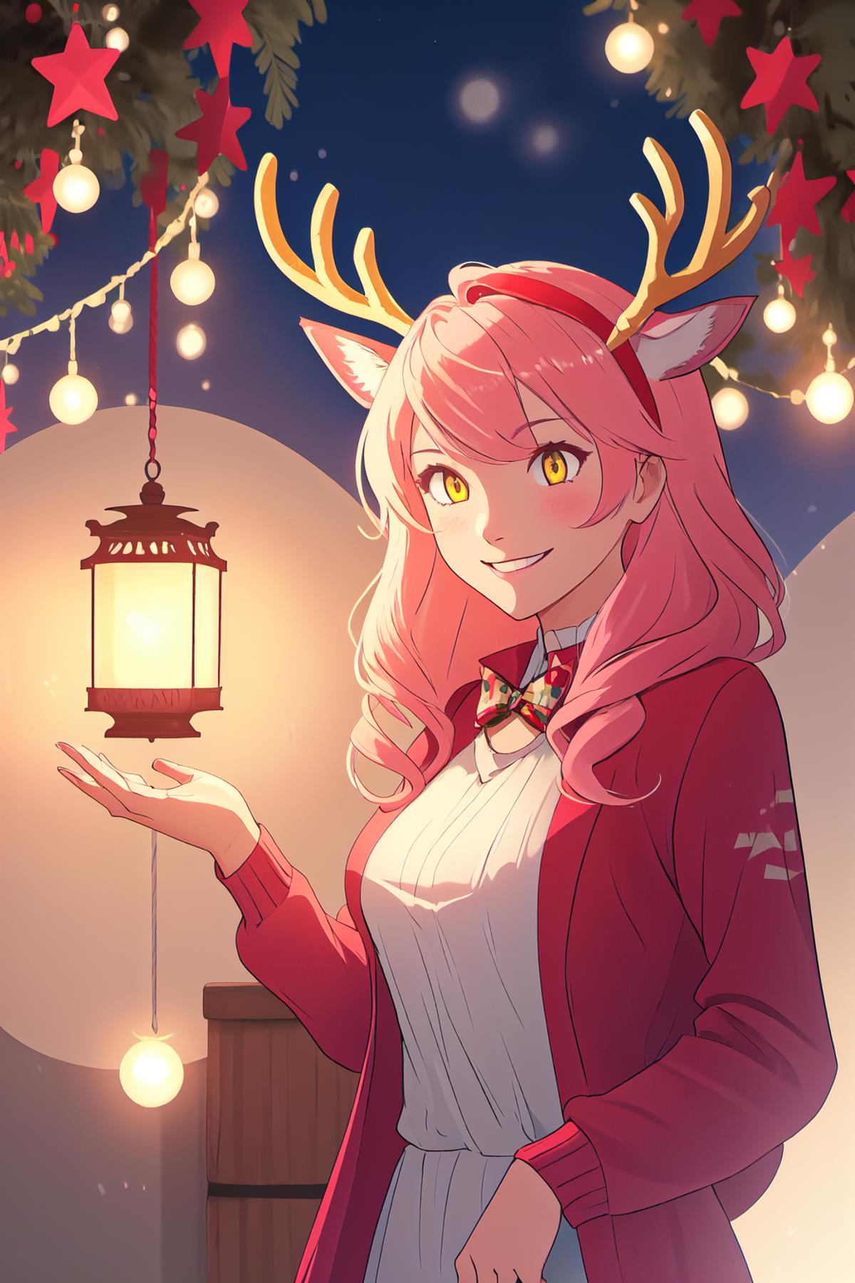 Santa's Reindeer Girl Concept LyCORIS | Cheems AI image by CheemsAI