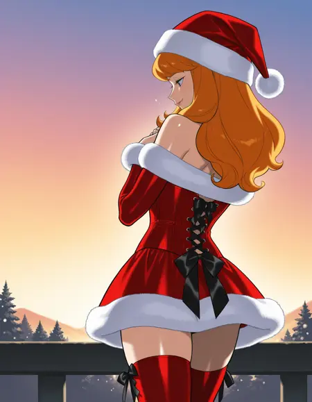 Christmas Corset and Bow Garters | Santa's Favorite