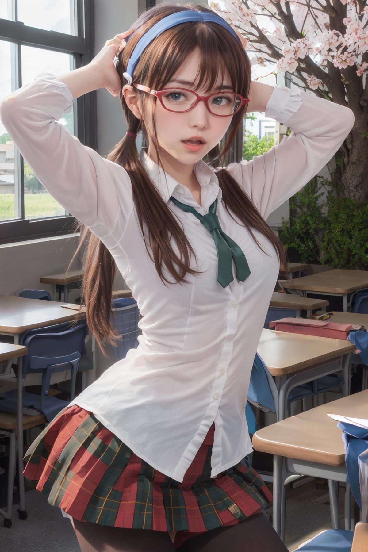Mari Illustrious Makinami - School Uniform │Neon Genesis Evangelion image by chihayatan
