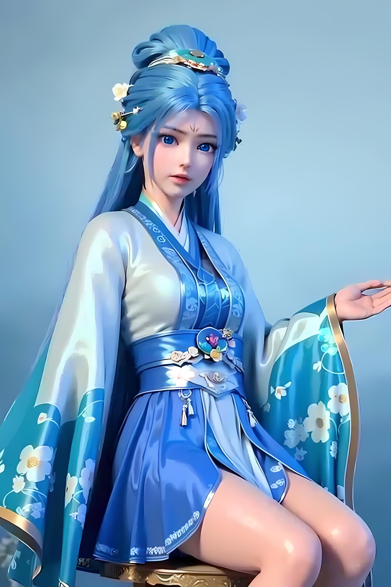 【Anime & 3D】animation-<I Am A Great God>-character-ZhouZiYu——动漫《我是大神仙》-- 周紫雨 image by oceanes