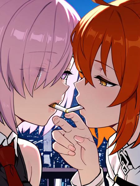 cigar kiss ( XL Illustrious LORA) v1.0