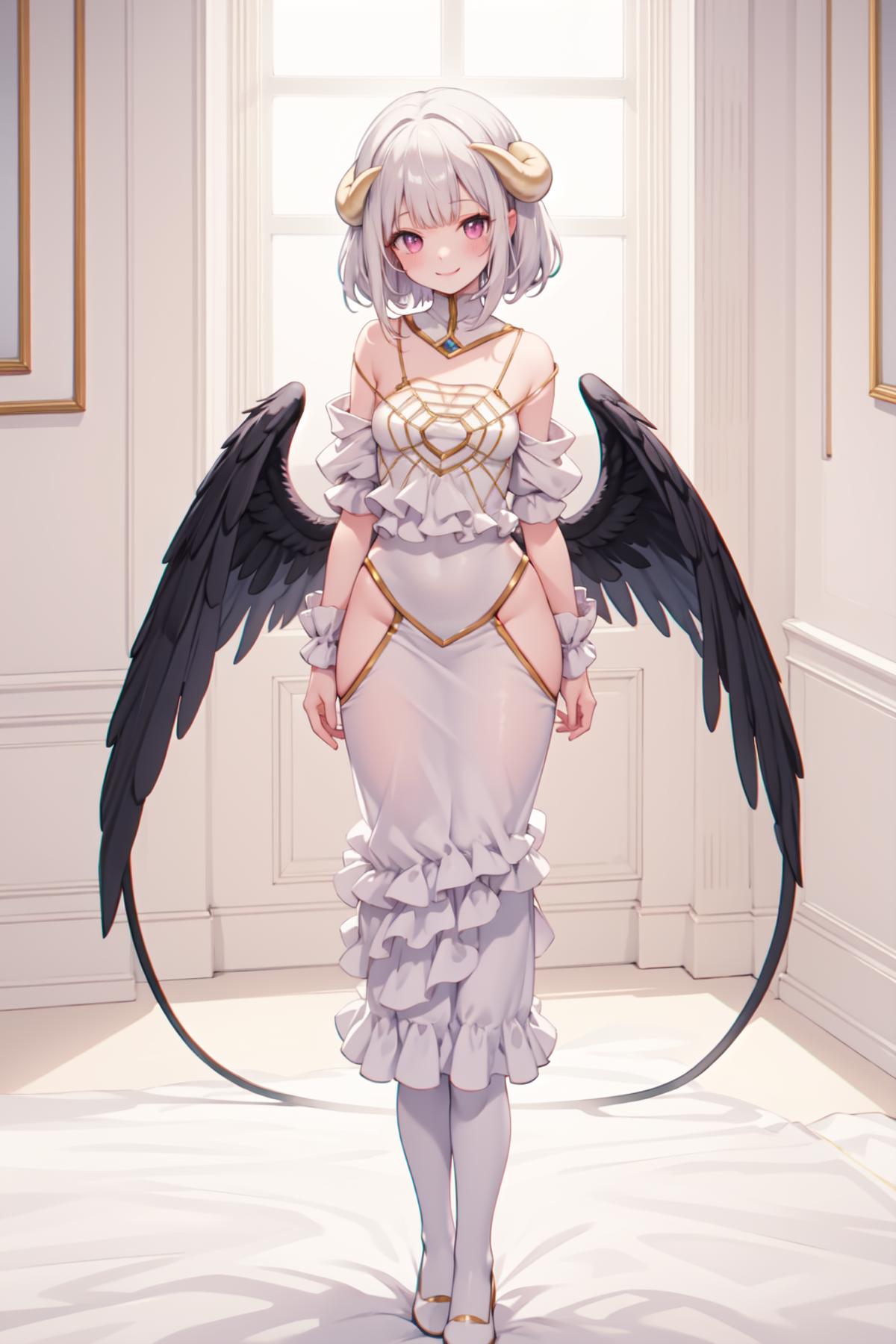 【Costume】【Cosplay】White Dress of Albedo (Overlord) 雅儿贝德的白裙 image by mikuhatsune