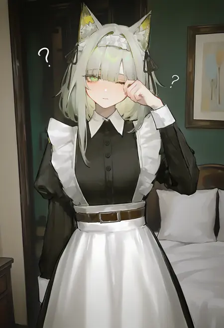 Kaltsit 【the remains of time】 Arknights 女仆凯尔希 -Illustriou/NoobAI