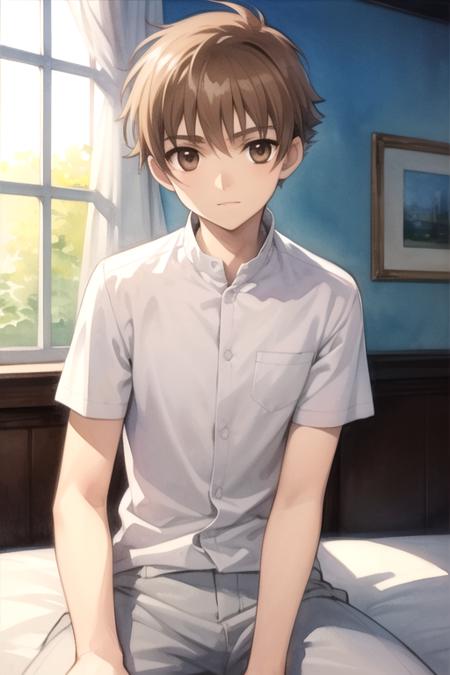 syaoran_tsubasa_chronicle brown hair brown eyes