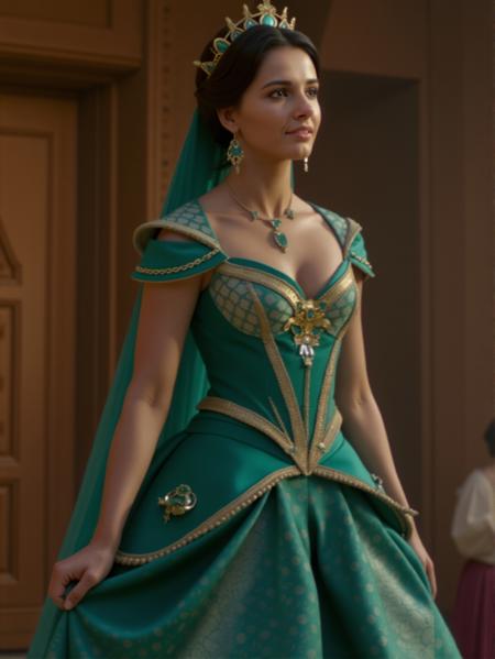 Naomi Scott as Jasmine from aladdin v1.0