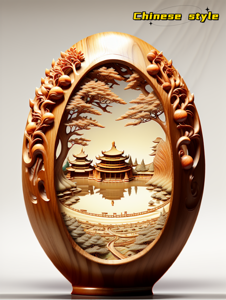 ((masterpiece)), ((best quality)), 8k, high detailed, ultra-detailed, xs-nut-carving, no humans, chinese style, <lora:xs-nutcarving:0.9>