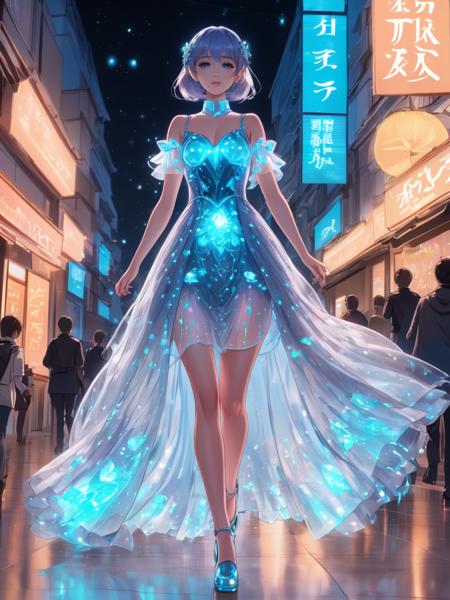 bioluminescent dress