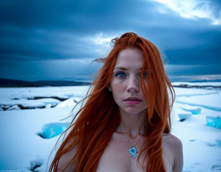 kkw-el-ice photo of a woman with long tied ginger hair, (kkw-hdr:0.69) (kkw-ph-2)