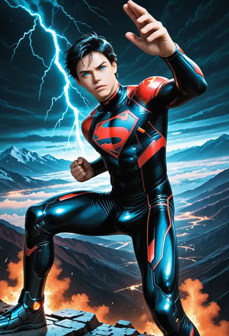 Superboy New 52 version illustrious