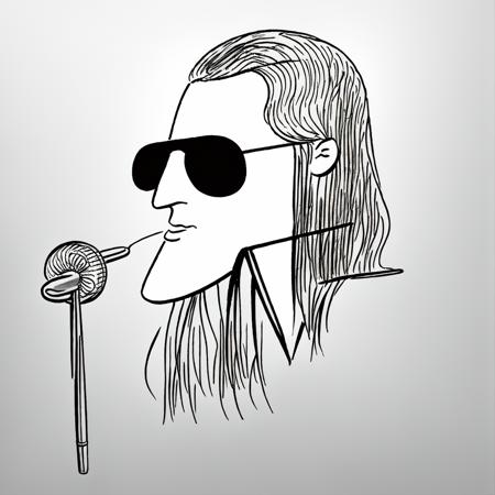 (masterpiece:1,2),best quality,masterpiece,highres,original,extremely detailed wallpaper,perfect lighting,(extremely detailed CG:1.2),drawing,paintbrush,
bw stick figure,greyscale,monochrome,simple background,white background,1boy,black hair,sunglasses,<lora:bw_stick_figure:1>,