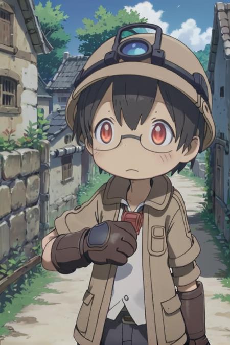 <lora:shiggysdxl-000030:0.6>
10 year boy named mia_shiggy standing in a beautiful village,
he is wearing a red whistle around his neck,
adorabel boy, cute face, details sky, handsome, young, juvenile,
he has black hair, and he has red gradient eyes, brown helmet, gloves, hat, closed mouth, glasses, black gloves, helmet, glasses, brown jacket,
multiple details, eyeshadow, sfw, faint smile
hyper-detailed, hyper-detailed face, draw it in the style of Made in Abyss
The soft lighting and detailed surroundings create an immersive environment where imagination runs wild
high quality visuals, dim Lighting, sharply focused, octane render, 8k UHD