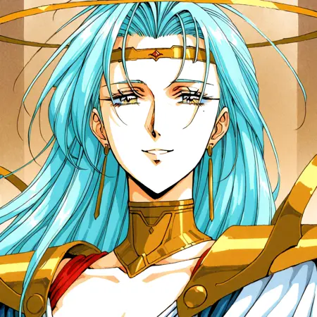 光之女神露西莉丝(梦幻模拟战)(漆原画风)Lushiris from Langrisser ルシリス Satoshi Urushihara style