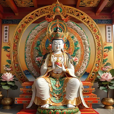 SDXL佛像系列_天冠彌勒