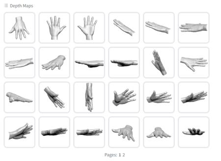 900 Hands Library for Depth Library | ControlNet v1.0