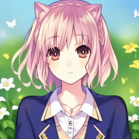 <lora:linmi:1>,1girl, original, (masterpiece), (illustration), (extremely fine and beautiful), perfect detailed, photorealistic, (beautiful and clear background:1.25), (depth of field:0.7), (1 cute girl with (cat ear and cat tail:1.2) stands in the garden:1.1), (cute:1.35), (detailed beautiful eyes:1.3), (beautiful face:1.3), casual, coat, short skirt, hair blowing with the wind, (, flowers,  butterflys flying around