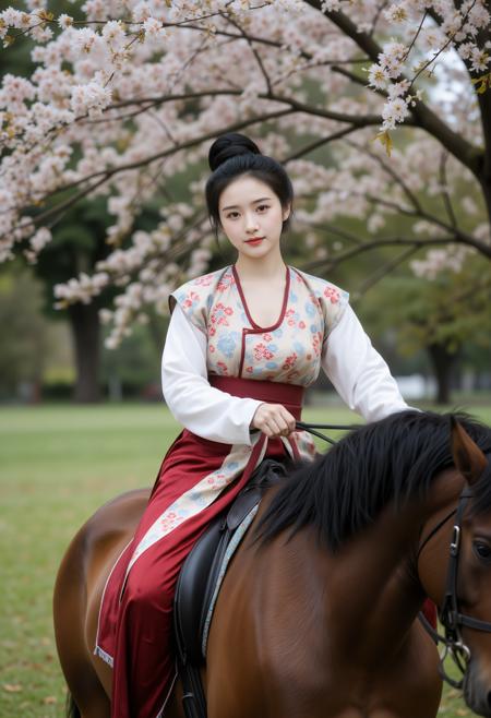 汉服合集 zyd232's Hanfu Collection [Female] [Flux.1] (Continuous Updating) 唐 | 袒领褙子 交窬裙 | v1.0