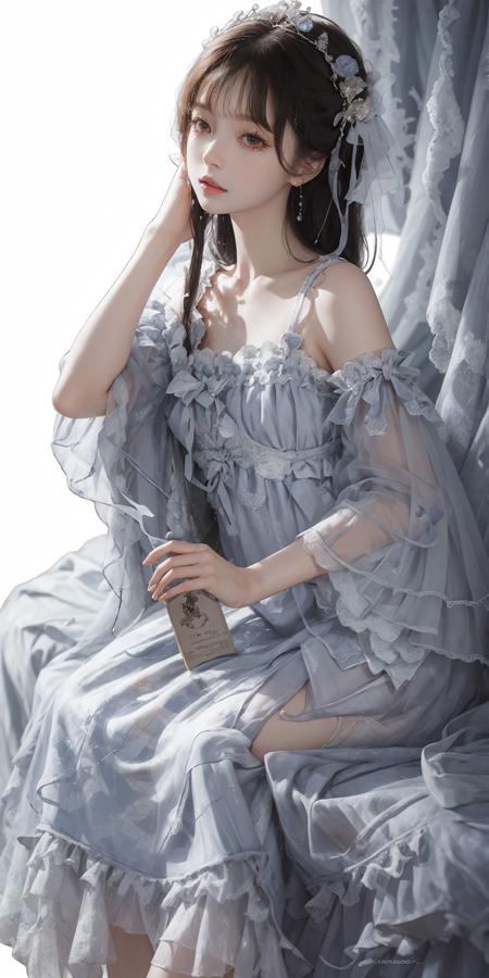 best quality, ultra high res, (photorealistic:1.4), masterpiece, highres, original, extremely detailed wallpaper, 1girl, solo, (<lora:Dress No.10 V2.4 ngmd-000008:1>, ngmd, ngmd \(manaka nemu\)), full body,