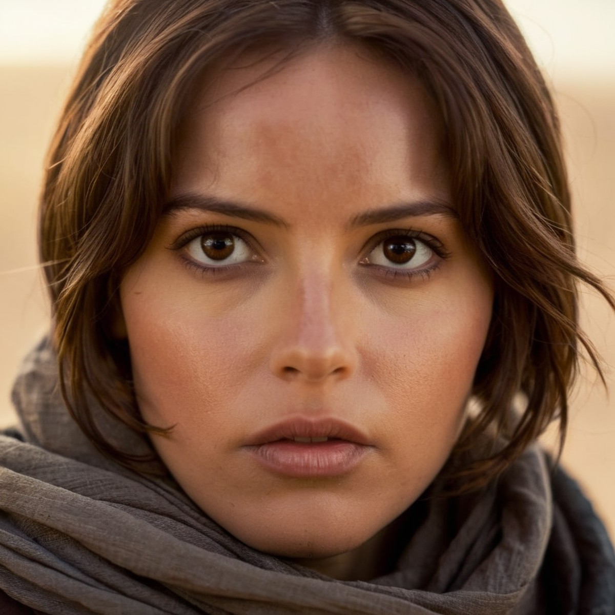 cinematic film still of  <lora:Jyn Erso:1.2>
Jyn Erso a closeup of a detailed hot perfect epic face beautiful woman with a...