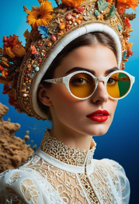 Persian art, Persian girl, Persian, Iranian, Iran,,(Iranian folk clothes)(analog photo:1.2),((dynamic pose:1.2),(dynamic camera),(amateur photo:1.3,art retouch,, analog photo), (close-up) rodian alien Snorkeling ,alien planet,(sci-fi:1.5), spaceship, mineralogical fractal, mutation black petals, nuclear reactor interior, photorealistic surrealism tangka, (film grain:1.2), abstract collage,(masterpiece, high quality, fisheye:1.2), , solo, model photoshoot, (white theme:1.1), a stylish girl,big lips, round_eyewear, solo, pride, , (looking at the viewer), (Francis Drake : 1,2) ((best quality)), (artistic photography by Philippe Halsman and Ara Gler:1.2), award wining, f/5.6, shutter speed 1/125 sec, iso3200, white balance daylight, exposure compensation "-1.5 ev", shutter priority shooting mode, symmetry and balance, focus mode single, spot metering, aesthetic of precisionism, forward-thinking unrivaled opus, meticulous details, healing art atmosphere, depth of field (dof), (anthraquinone blue and red colors:0.1), <lora:MJ52:0.35><lora:hair_with_scenery:1>folk costumes (Ethel Warwick:1,2) (8k, RAW photo, highest quality), hyperrealistic, intricate abstract, intricate artwork, abstract style, otherworldly, mesmerizing parallel dimension, gravity defies logic, abstract masterpiece, interplay of floating objects, distorted silhouettes, vivid hues, ethereal light, highly detailed,,,Leica Q2 with Summilux 35mm f/1.2 ASPH, ,clear face, Ultra High Resolution,