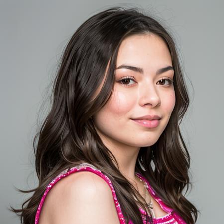 RAW photo, miranda cosgrove, (high detailed skin:1.2), 8k uhd, dslr, soft lighting, high quality, film grain, Fujifilm XT3 <lora:miranda cosgrove v1.3:1>