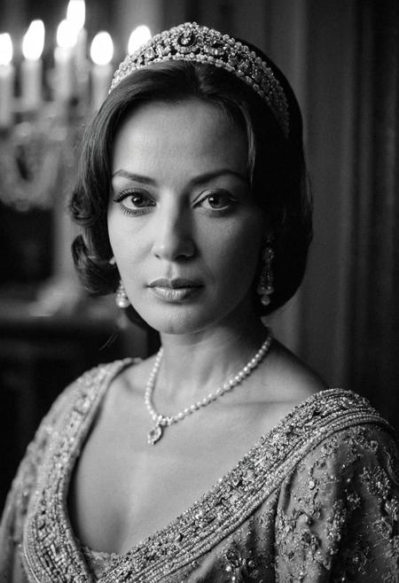 cinematic photo of aan american movie diva of the 50s, 35 years old, ((detailed face, detailed eyes)),perfecteyes, half face in shadow, french court dress, inside versaille,candlelight, ((dimly lit)), ((low key lighting)), rim lighting, ((back lighting)), kodak tri-x 320 on 12mm wide angle lens, faded, pixelated, grainy, blurry, <lora:realistic_eyes:1>