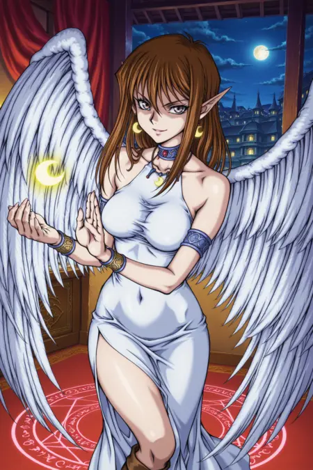[YUGIOH] [Yu-Gi-Oh!] [Card Character] [Maiden Of The MoonLight] [月明かりの乙女] [Illustrious] [IL]