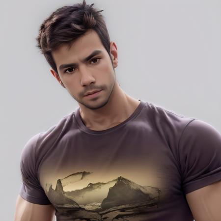 muscled, t-shirt, Mariano Gomes <lora:Mariano Gomes:1>, face focus, face detais, (realistic), 8K image