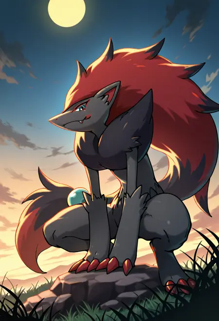 Zoroark: Edgy Illusion Fox | ゾロアーク (Pokedex #0571) [Illustrious]