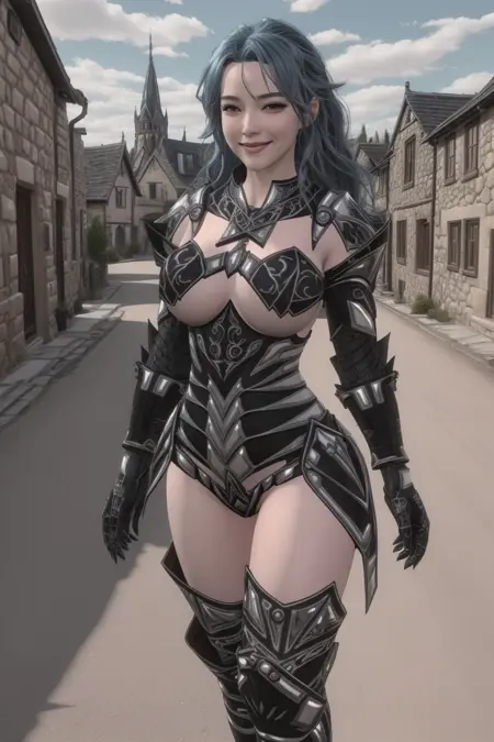 [Skyrim] Black Wisteria armor