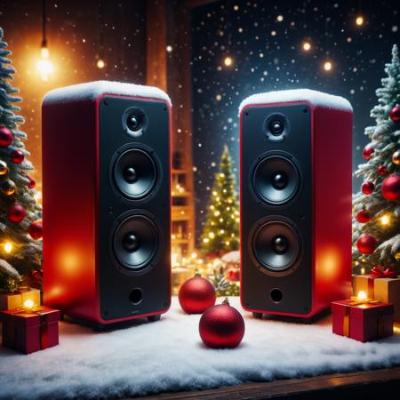 <lora:ChristmasWinteryXL:0.5>ChristmasWintery Speakers