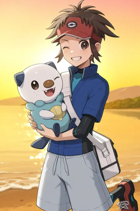 Nate (Multiple Outfits) - Pokémon - (Pony) / (Illustrious)